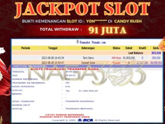 bukti jp naga303 #530