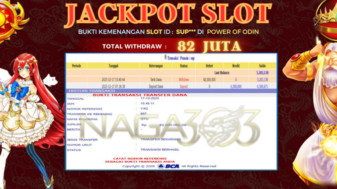 BUKTI JP NAGA303 #749